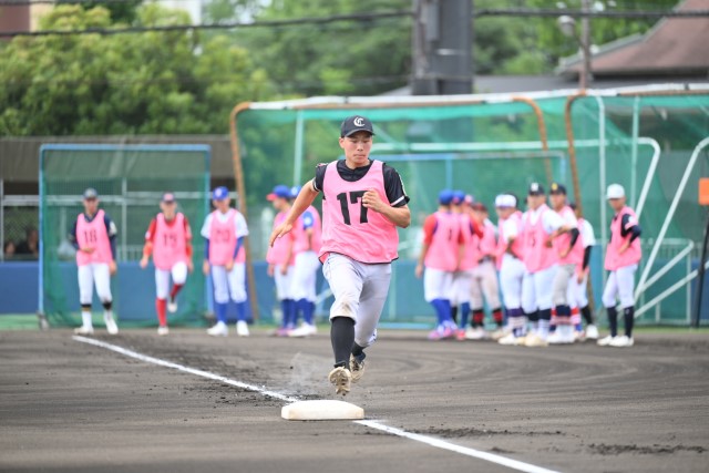 走力テストに挑む選手