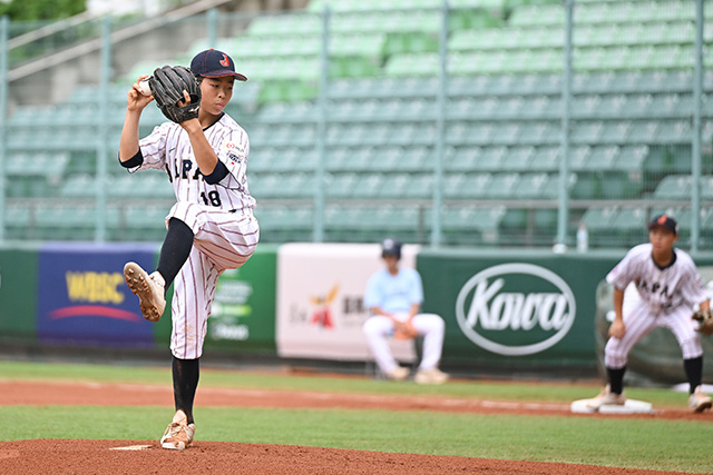 先発の丸山峻輝(新潟リトルリーグ)