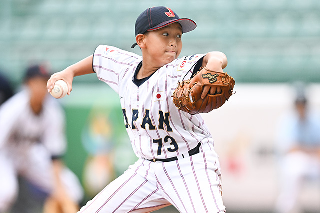 3番手の下平丞汰(武蔵嵐山ボーイズ)