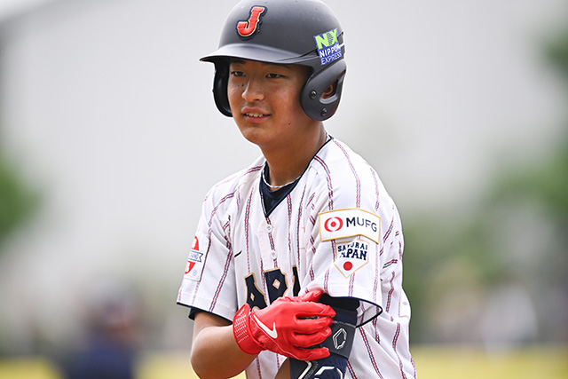 タイムリーを放った大原颯二郎(糸島ボーイズ)