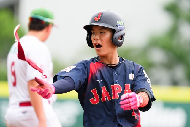 タイムリーを放った茨木雄之介(松戸中央ボーイズ)