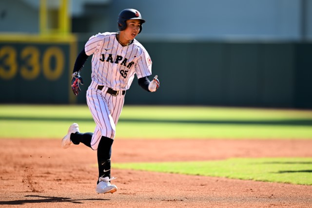 2点タイムリー二塁打を放った小山蓮心(狭山西武ボーイズ)