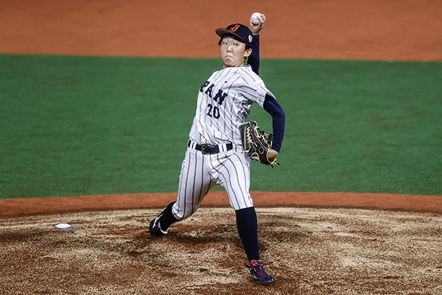 先発の佐藤美咲(IPU環太平洋大)