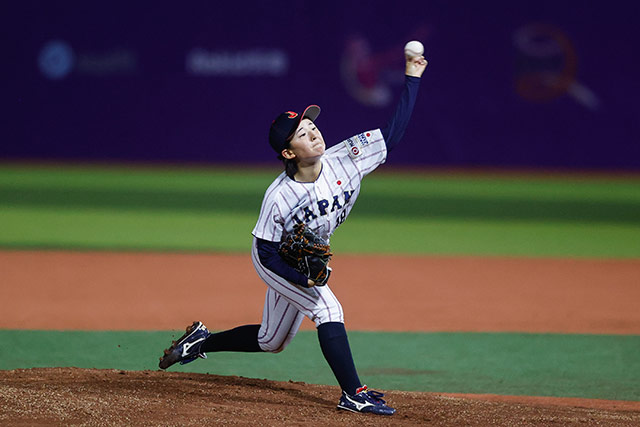 2番手の柏崎咲和(大阪体育大)