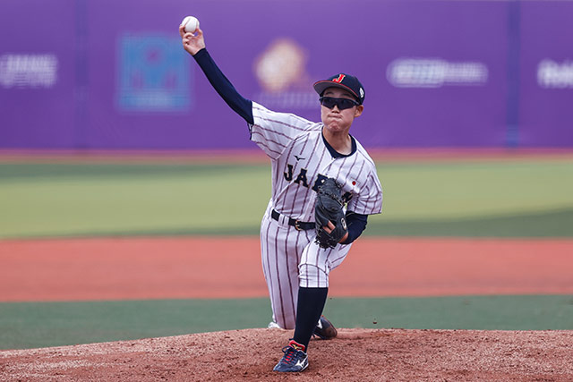 先発の上舘美乃(仙台大)