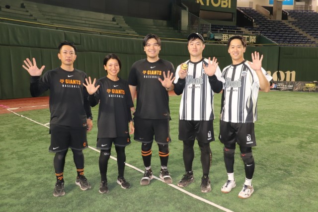 侍ジャパン経験者の柳野友哉、田中美羽、中濵瑞樹、島拓也、三上駿