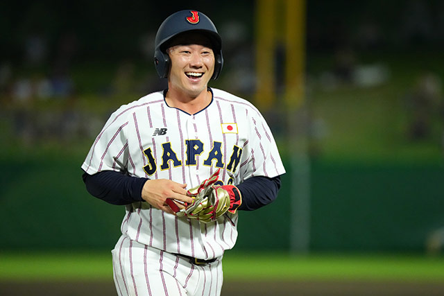 タイムリーを放った福井章吾(トヨタ自動車)